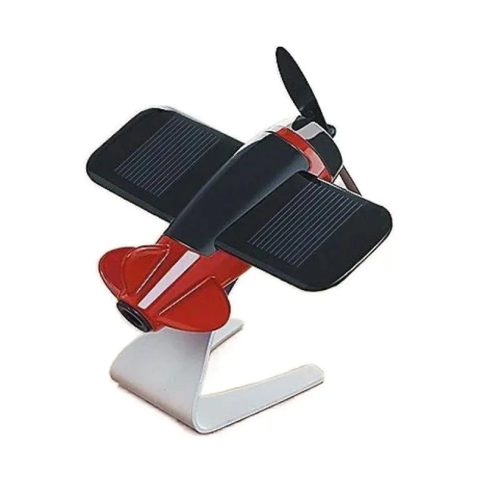 Solar Airplane Car Decoration Ornament