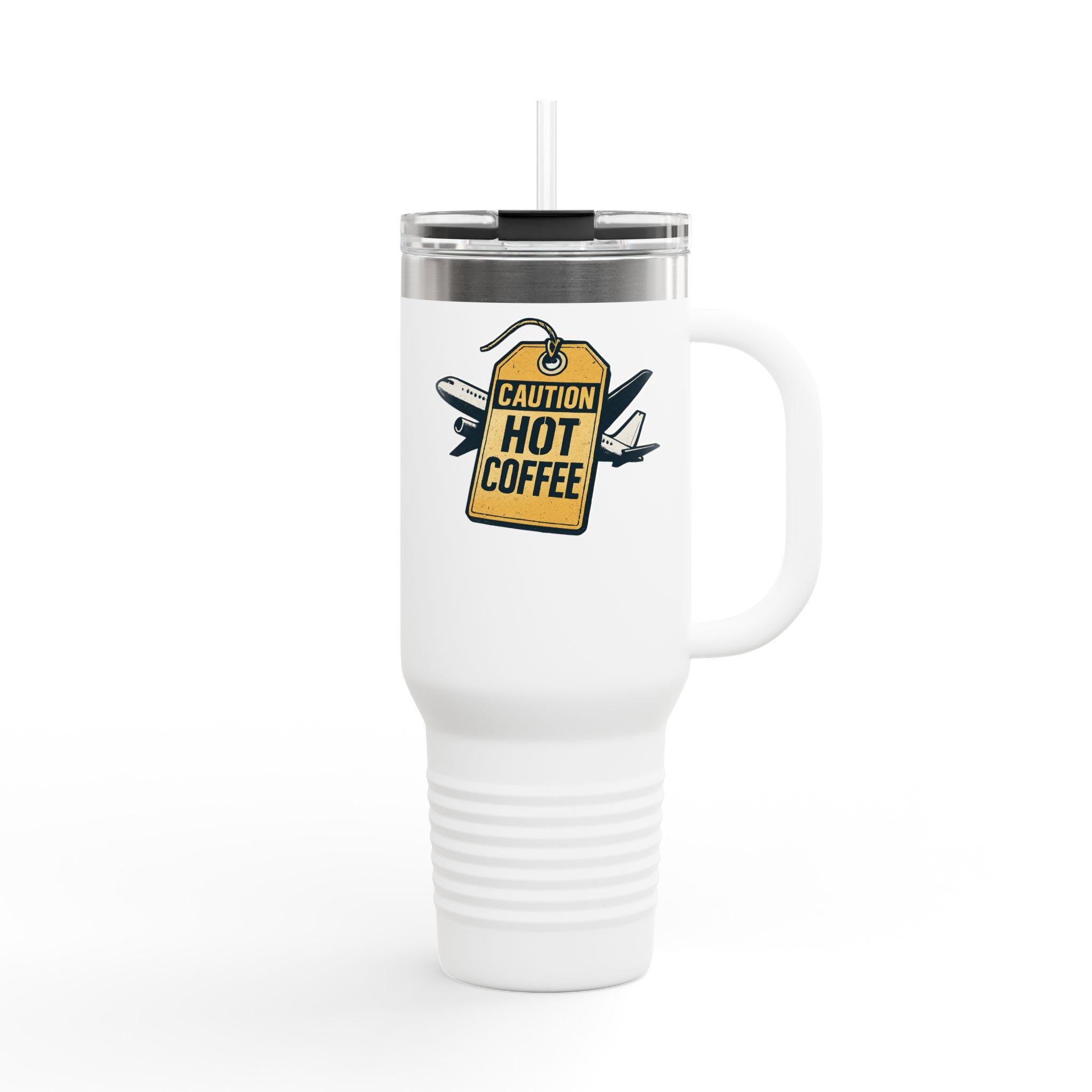 Insulated Travel Mug: Stainless Steel, 40oz