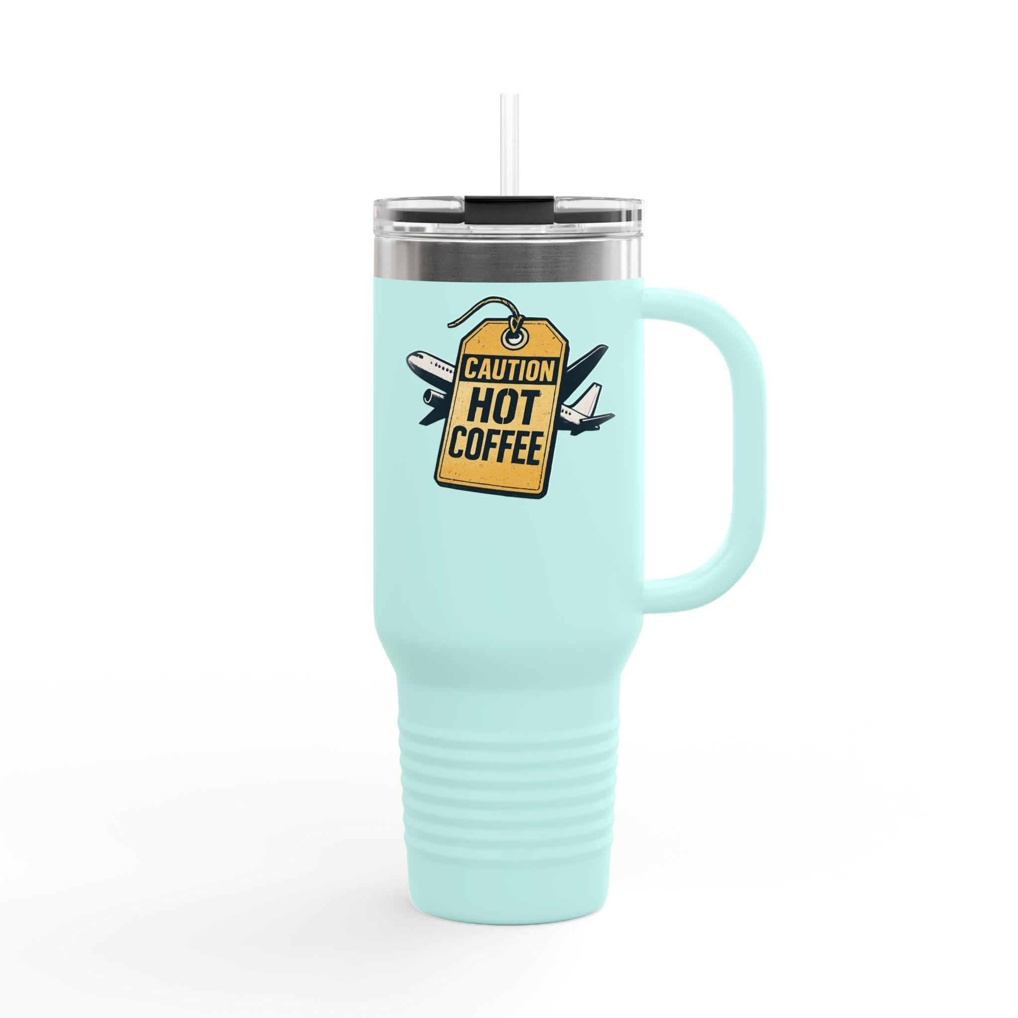 Insulated Travel Mug: Stainless Steel, 40oz