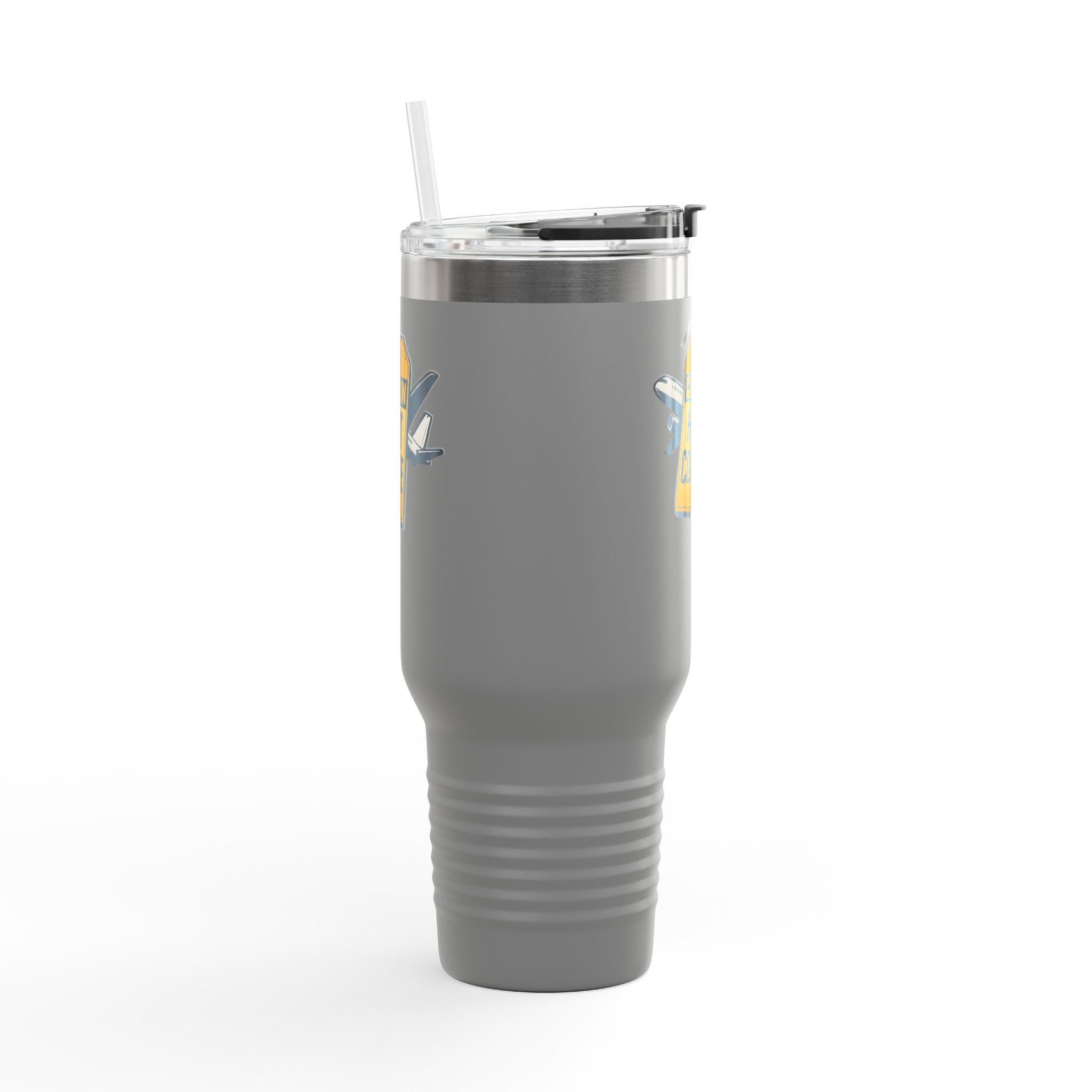 Insulated Travel Mug: Stainless Steel, 40oz