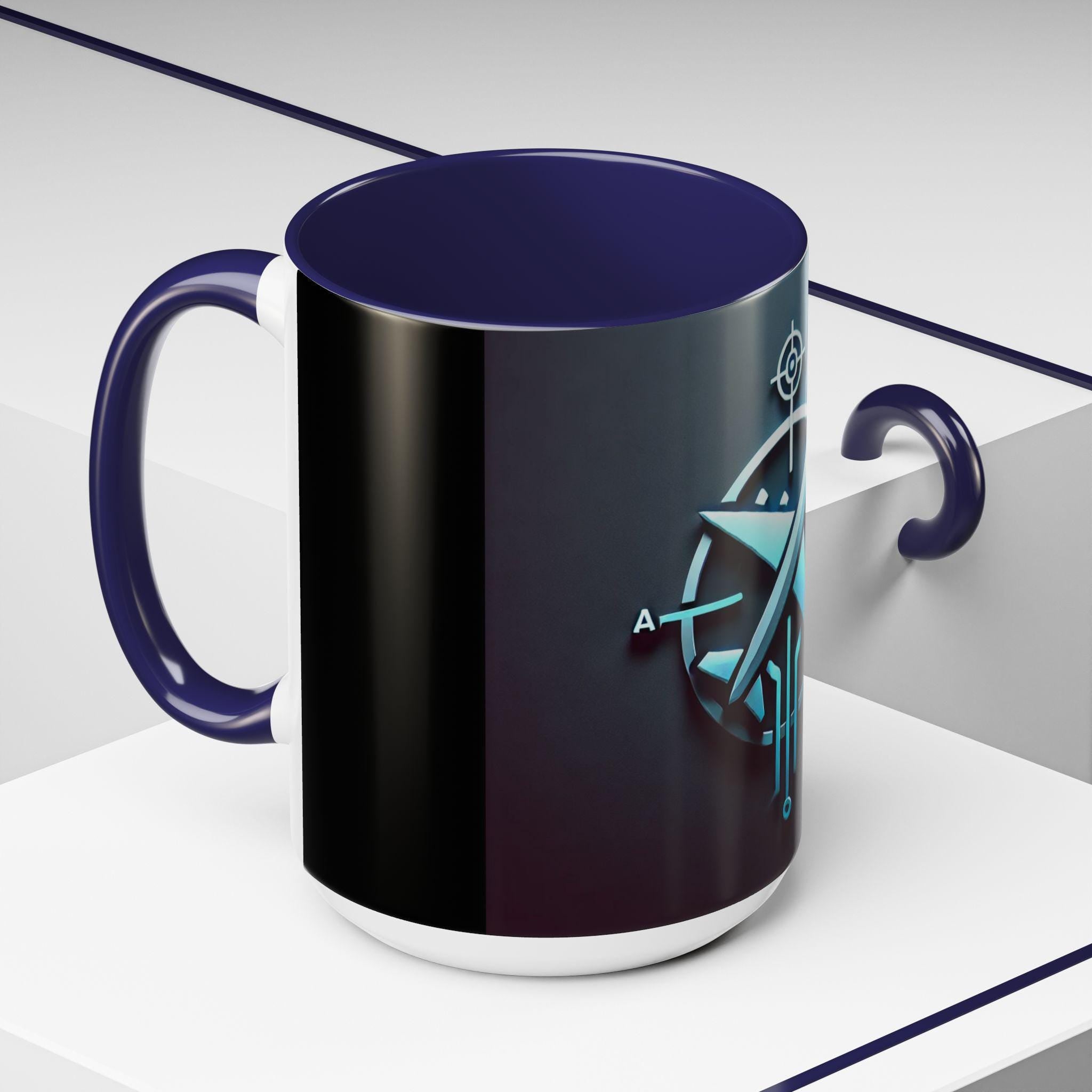 Aviation Coffee Mug gift for Pilots, Airplane Compass Design