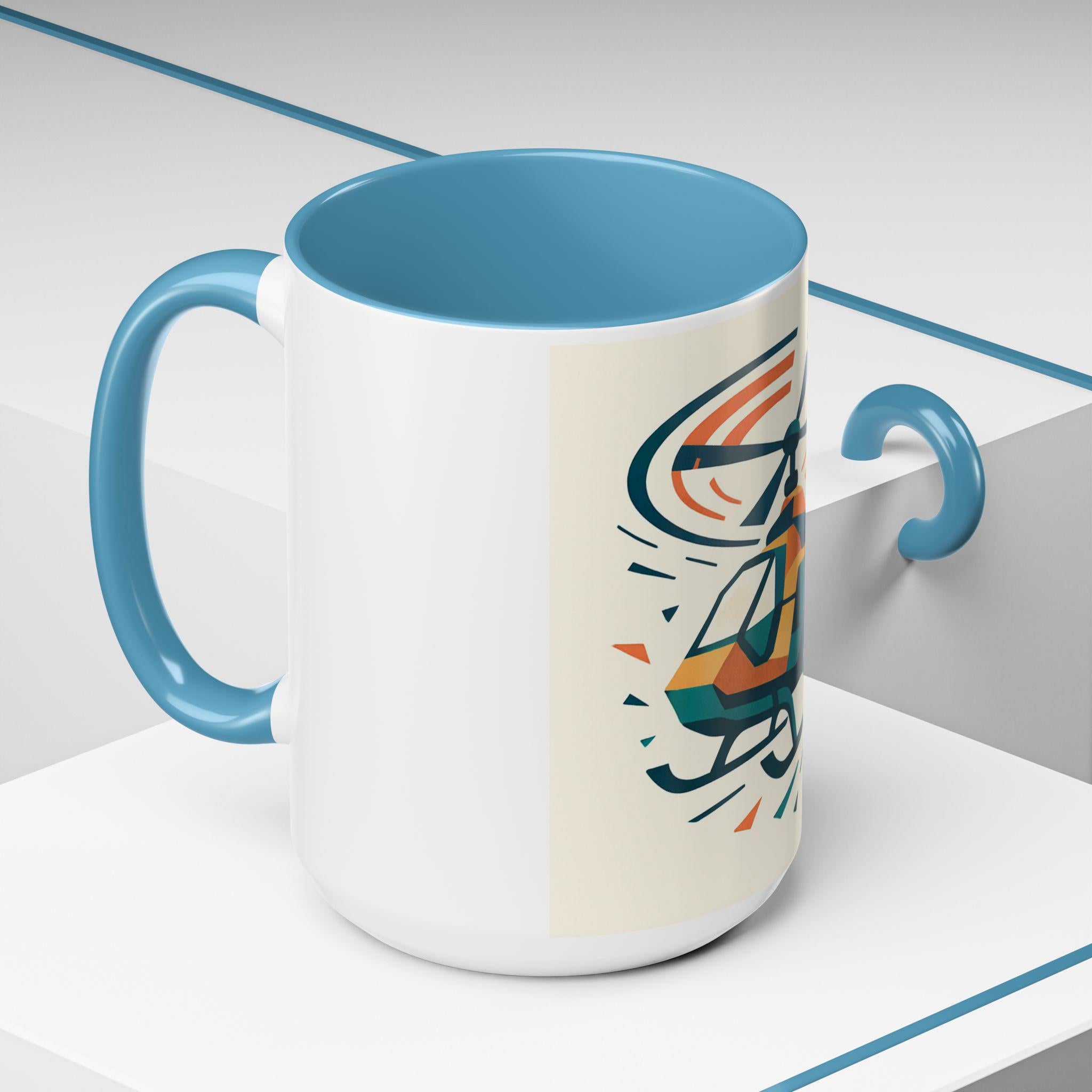 Helicopter Coffee Mug gift for Aviation lovers and enthusiasts