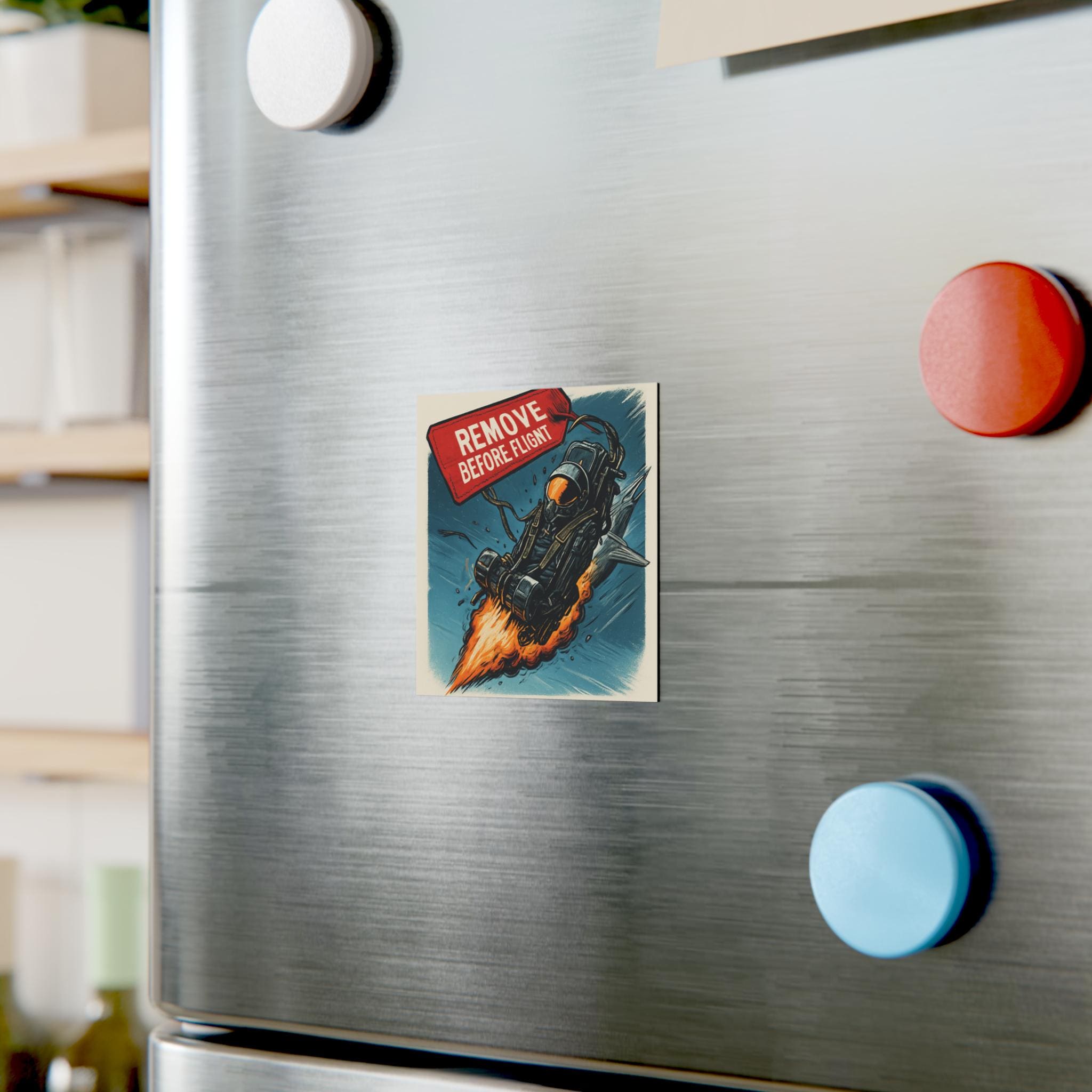 Ejection Seat Square Magnet, Remove Before Flight, aviation gift for Airplane Enthusiast