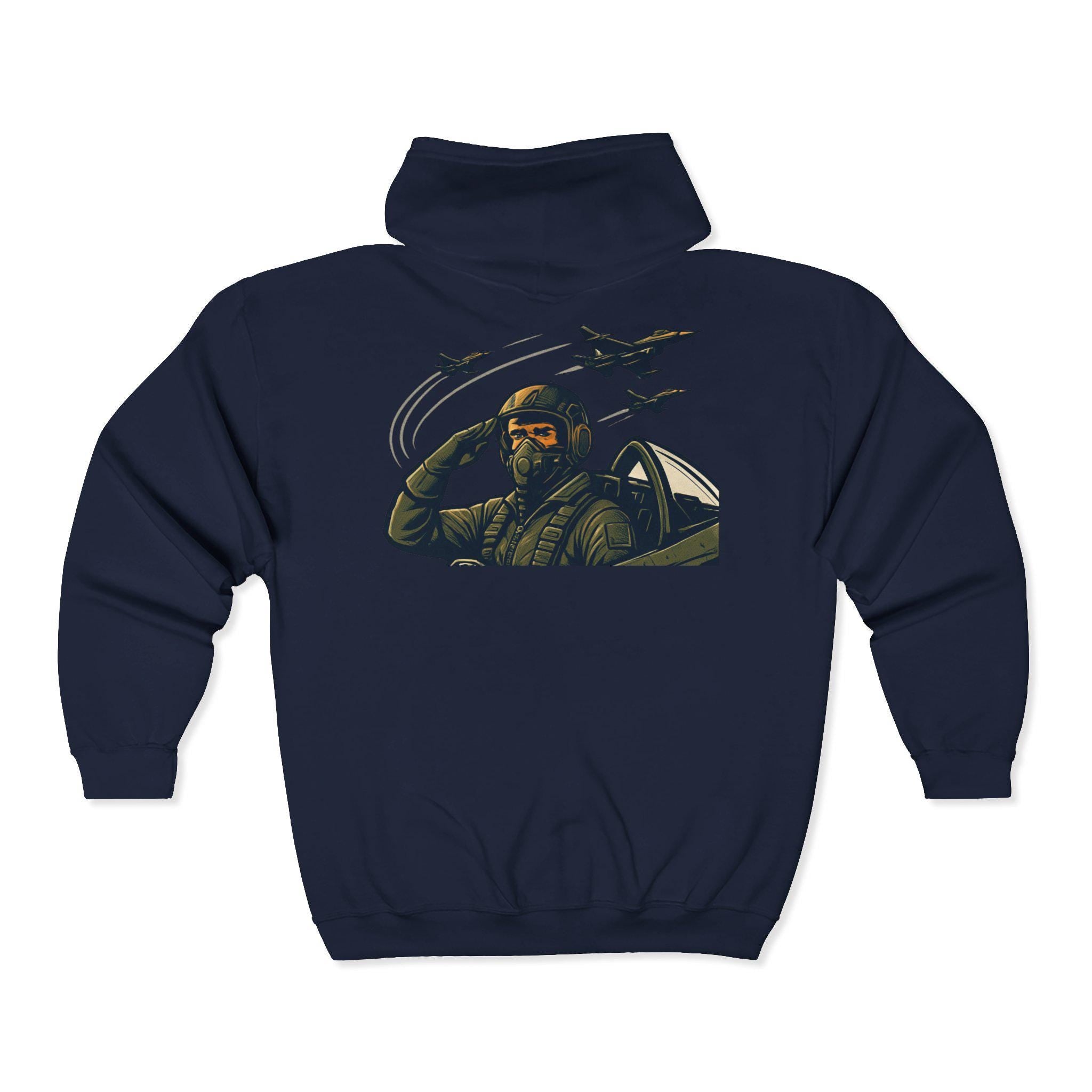 Cotton Born to Fly Hooded Sweatshirt Everyday Fashion for Aviation Lovers