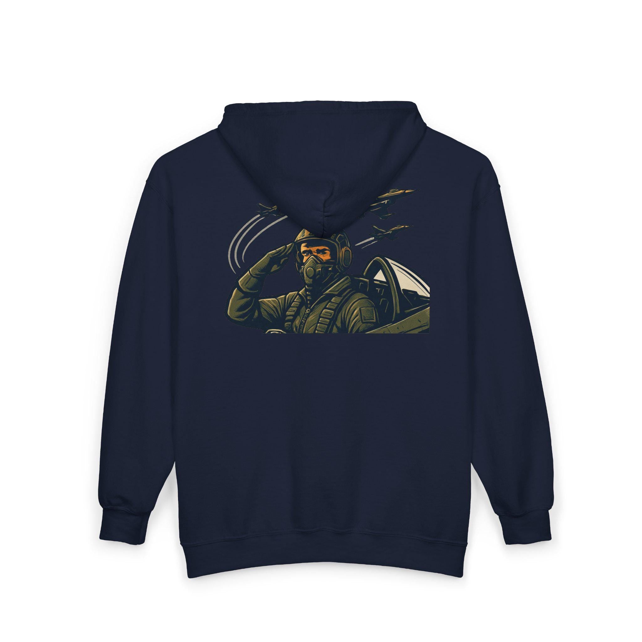 Cotton Born to Fly Hooded Sweatshirt Everyday Fashion for Aviation Lovers