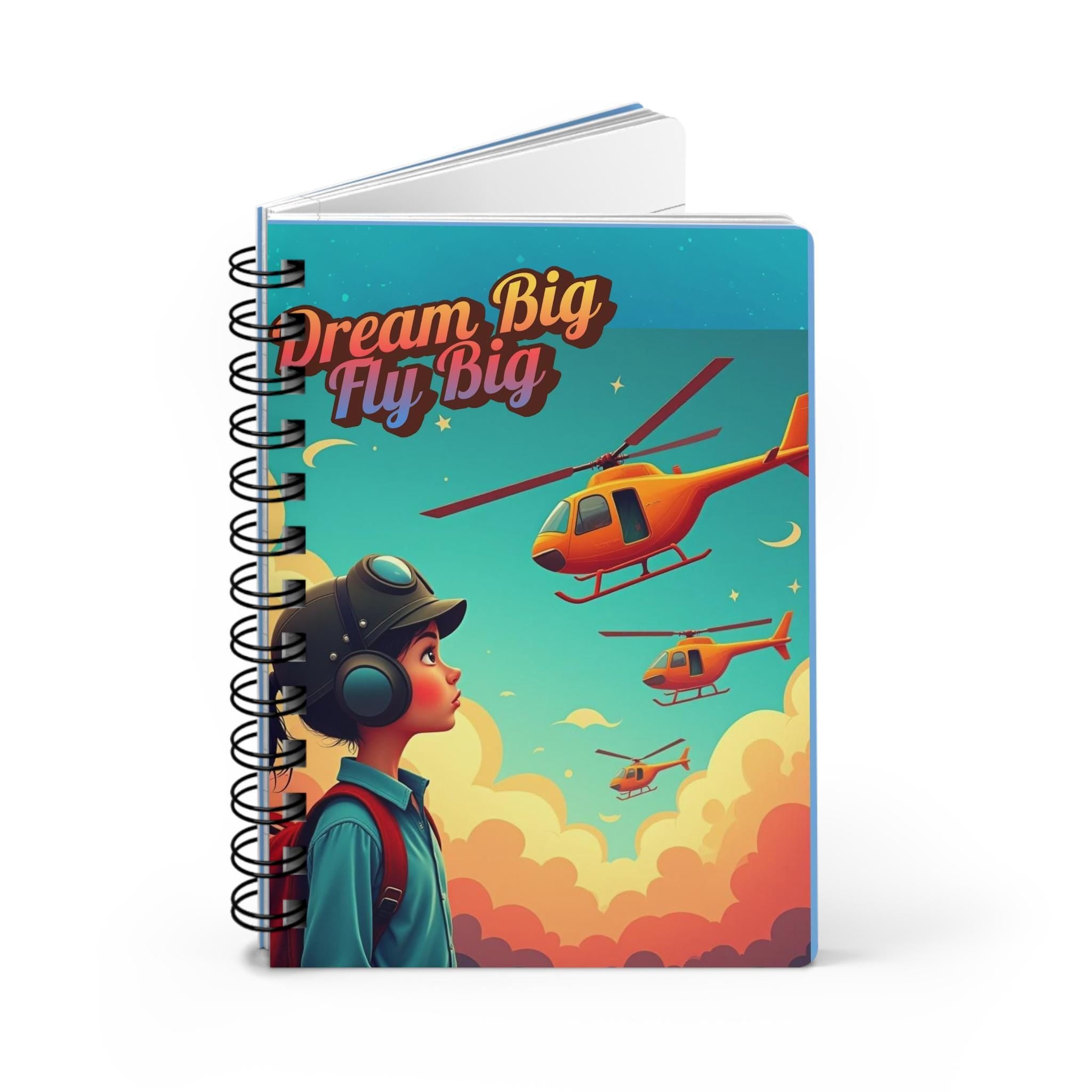 Dream Big matte Spiral bound Journal for Young Aviators