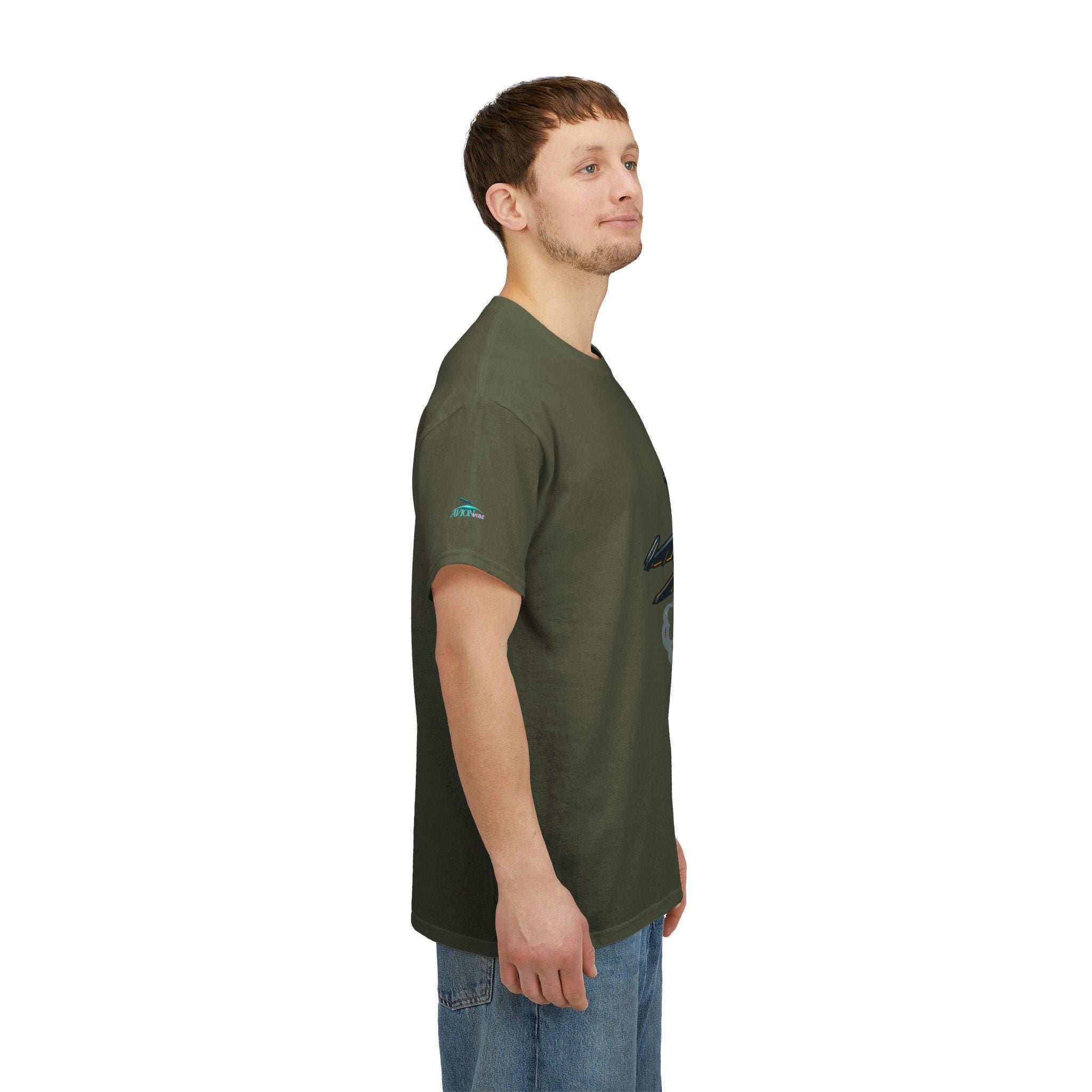 Cotton Fighter Jet Missile T-Shirt: Aviation Gift for Enthusiasts