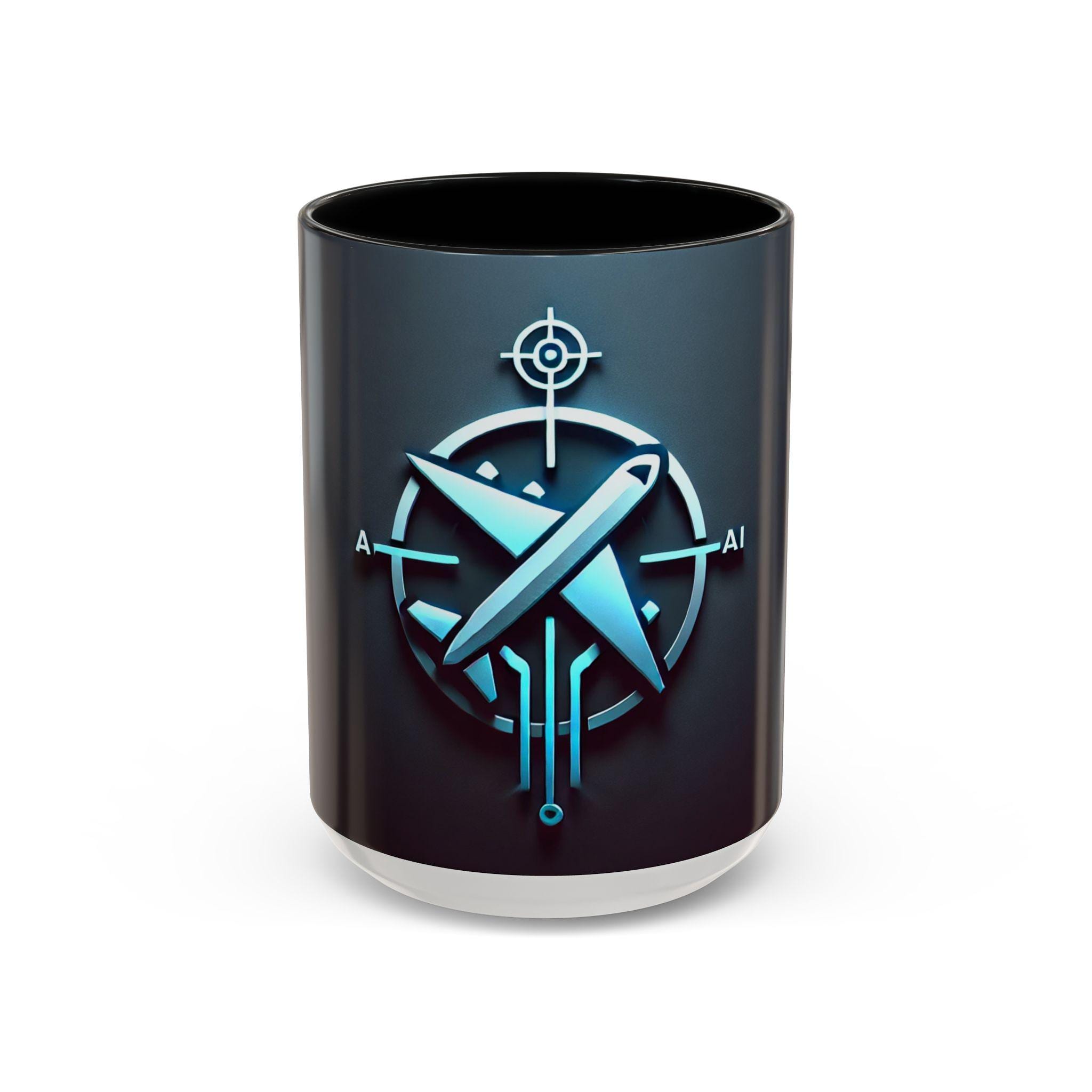 Aviation Coffee Mug gift for Pilots, Airplane Compass Design