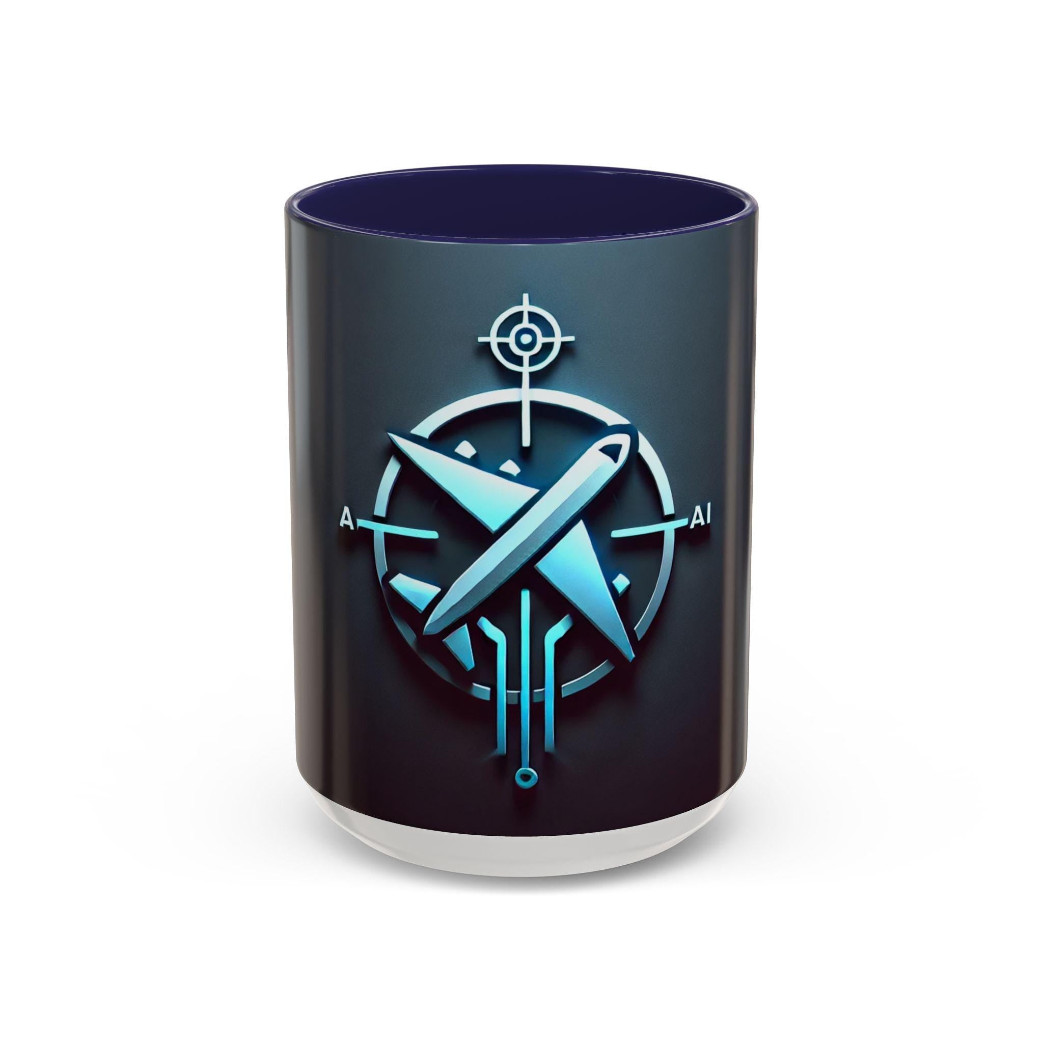 Aviation Coffee Mug gift for Pilots, Airplane Compass Design