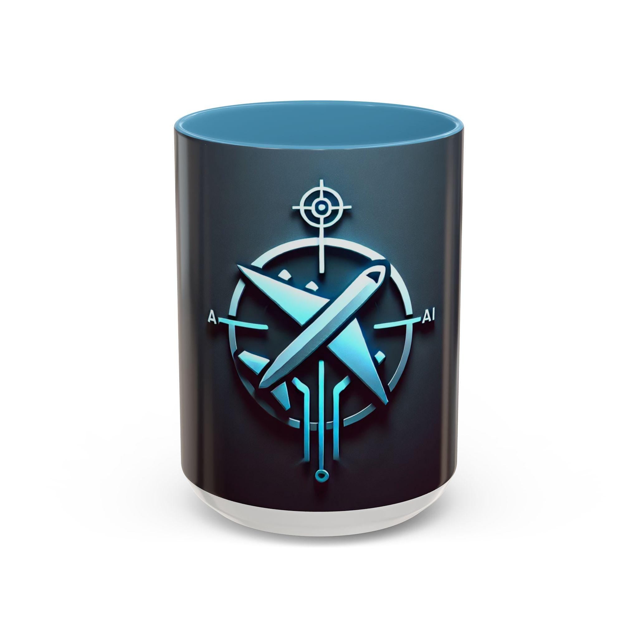 Aviation Coffee Mug gift for Pilots, Airplane Compass Design