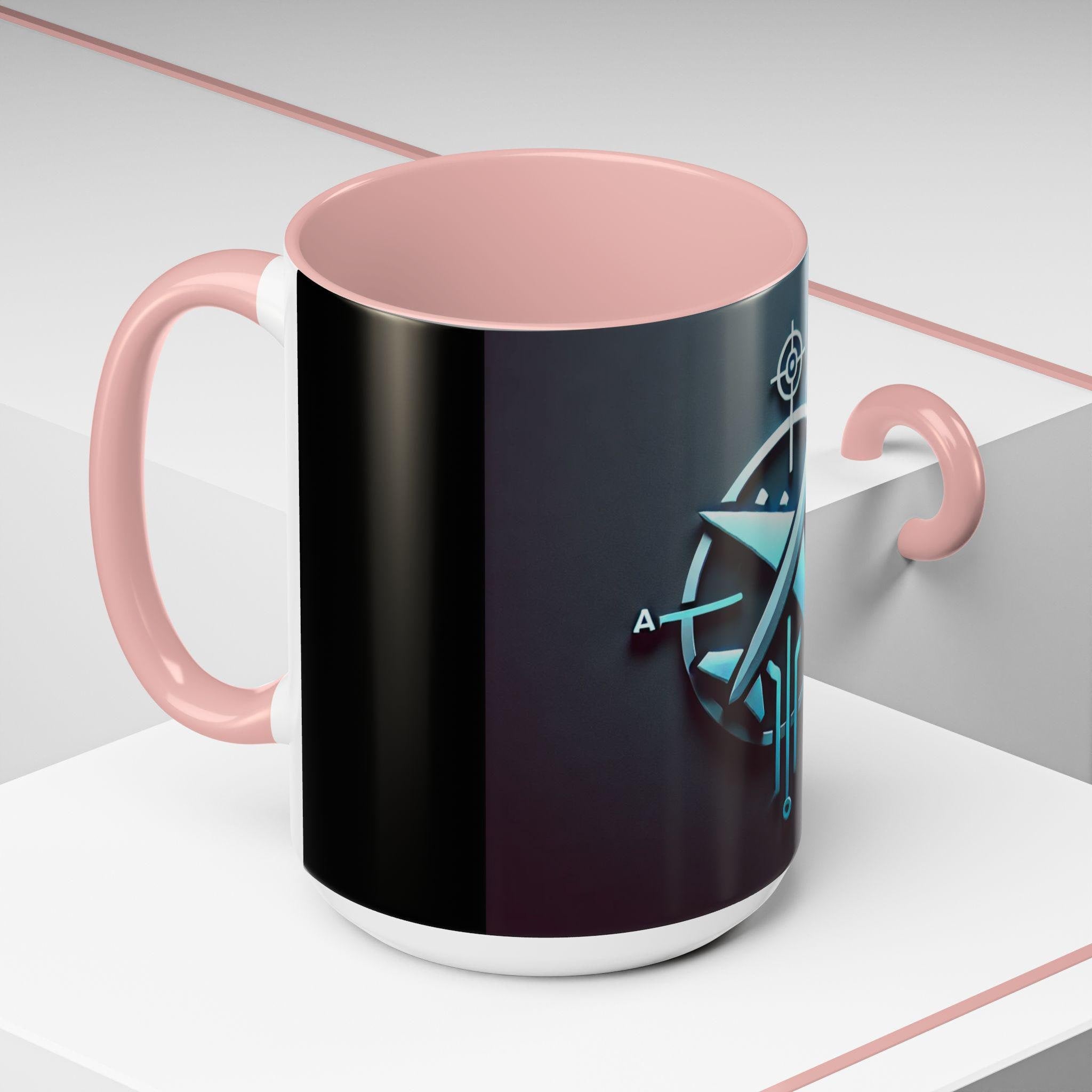 Aviation Coffee Mug gift for Pilots, Airplane Compass Design