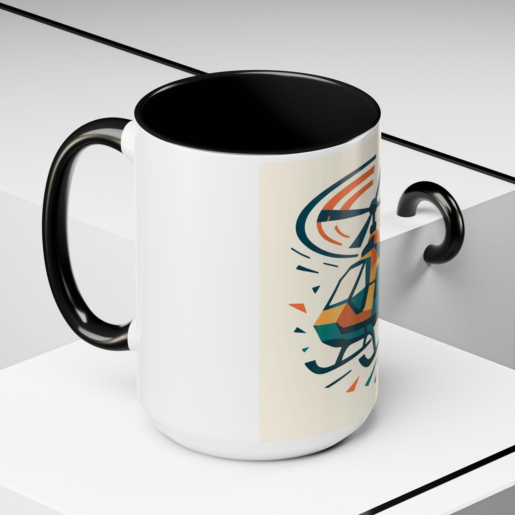 Helicopter Coffee Mug gift for Aviation lovers and enthusiasts