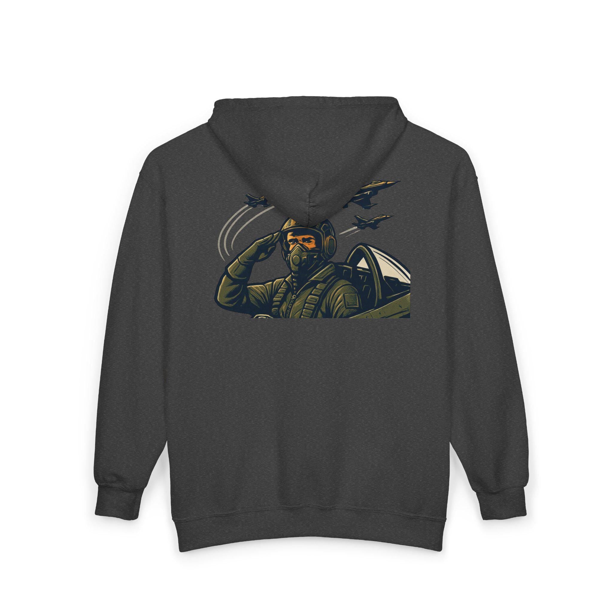 Cotton Born to Fly Hooded Sweatshirt Everyday Fashion for Aviation Lovers