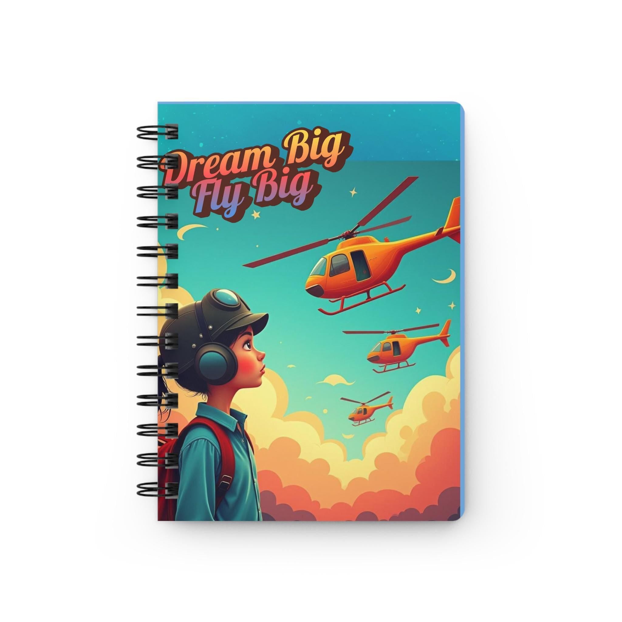 Dream Big matte Spiral bound Journal for Young Aviators