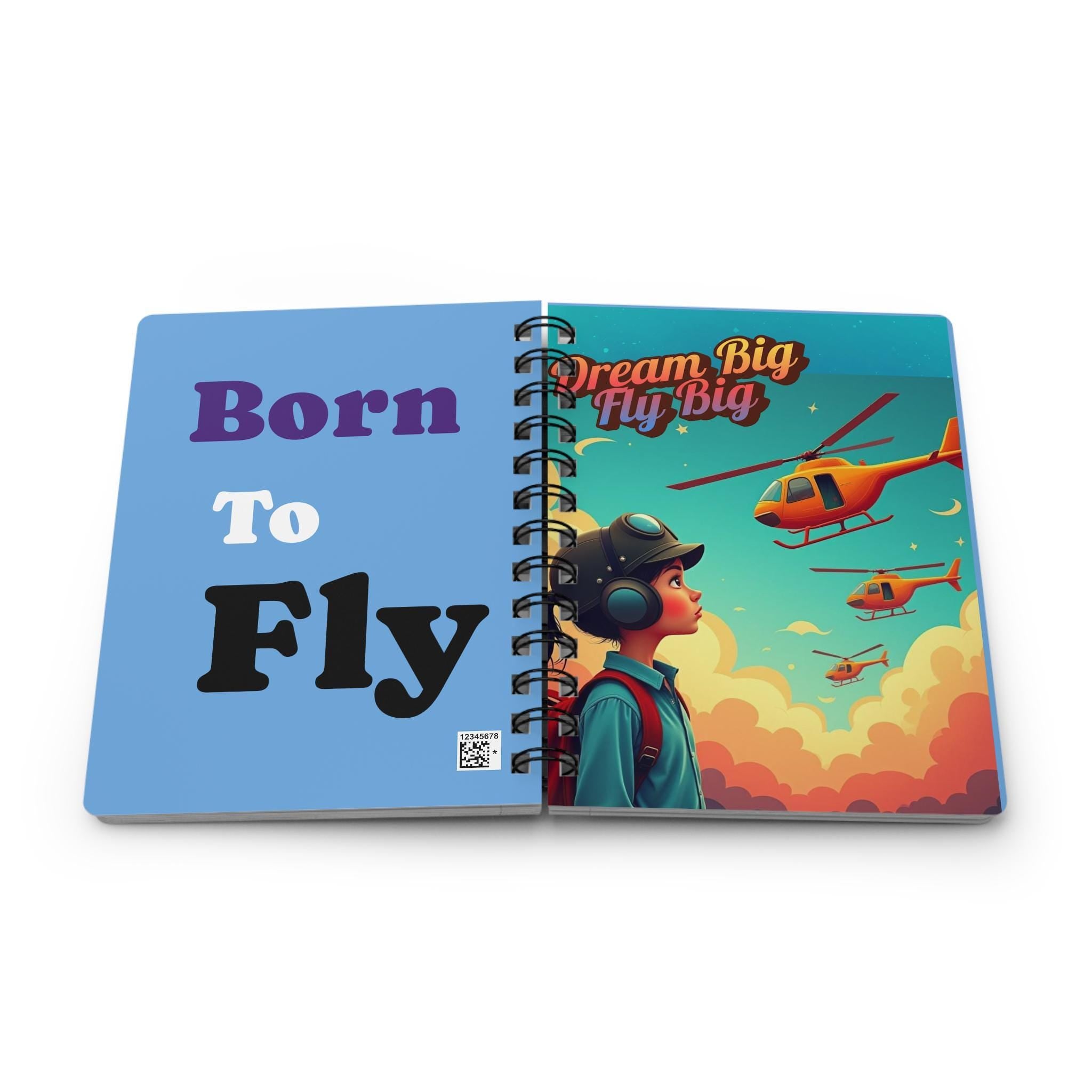 Dream Big matte Spiral bound Journal for Young Aviators