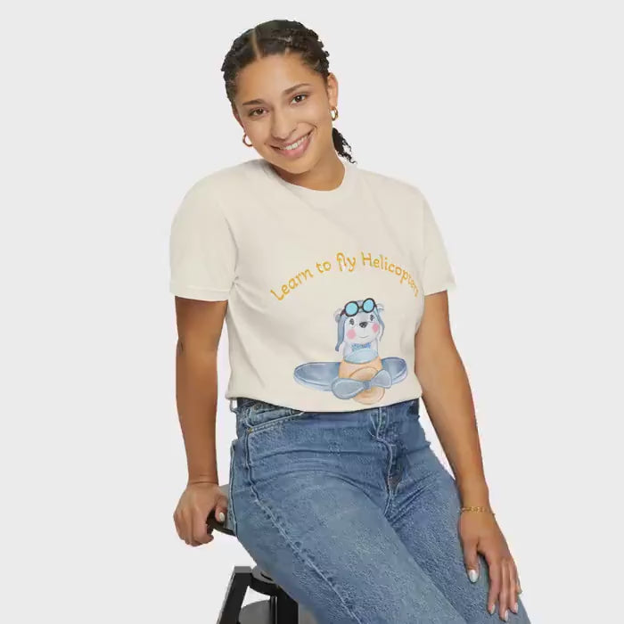 Unisex Cotton whimsical T-Shirt for Aviation enthusiasts
