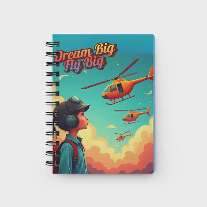 Dream Big matte Spiral bound Journal for Young Aviators