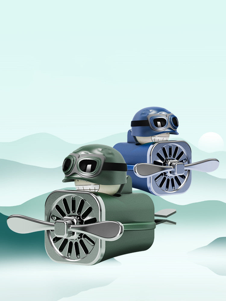 Air Force Pilot Small Fan Car Interior Decoration Soldier Ornament