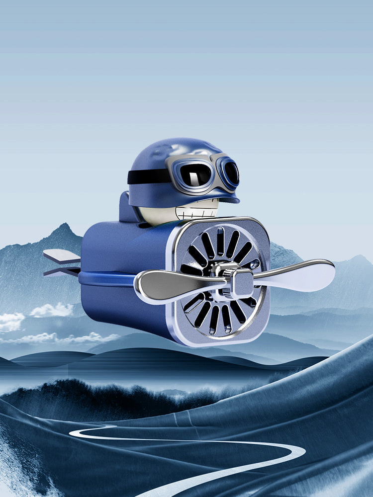 Air Force Pilot Small Fan Car Interior Decoration Soldier Ornament