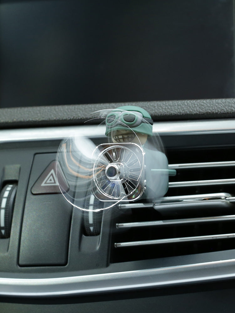 Air Force Pilot Small Fan Car Interior Decoration Soldier Ornament