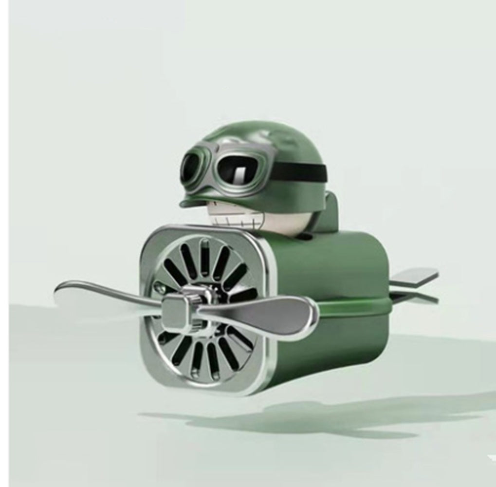 Air Force Pilot Small Fan Car Interior Decoration Soldier Ornament