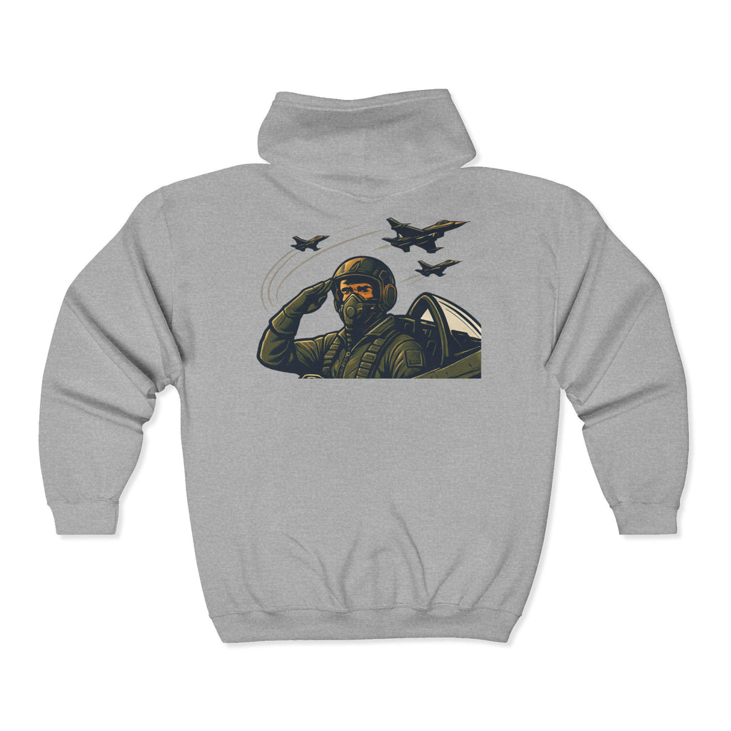 Cotton Born to Fly Hooded Sweatshirt Everyday Fashion for Aviation Lovers