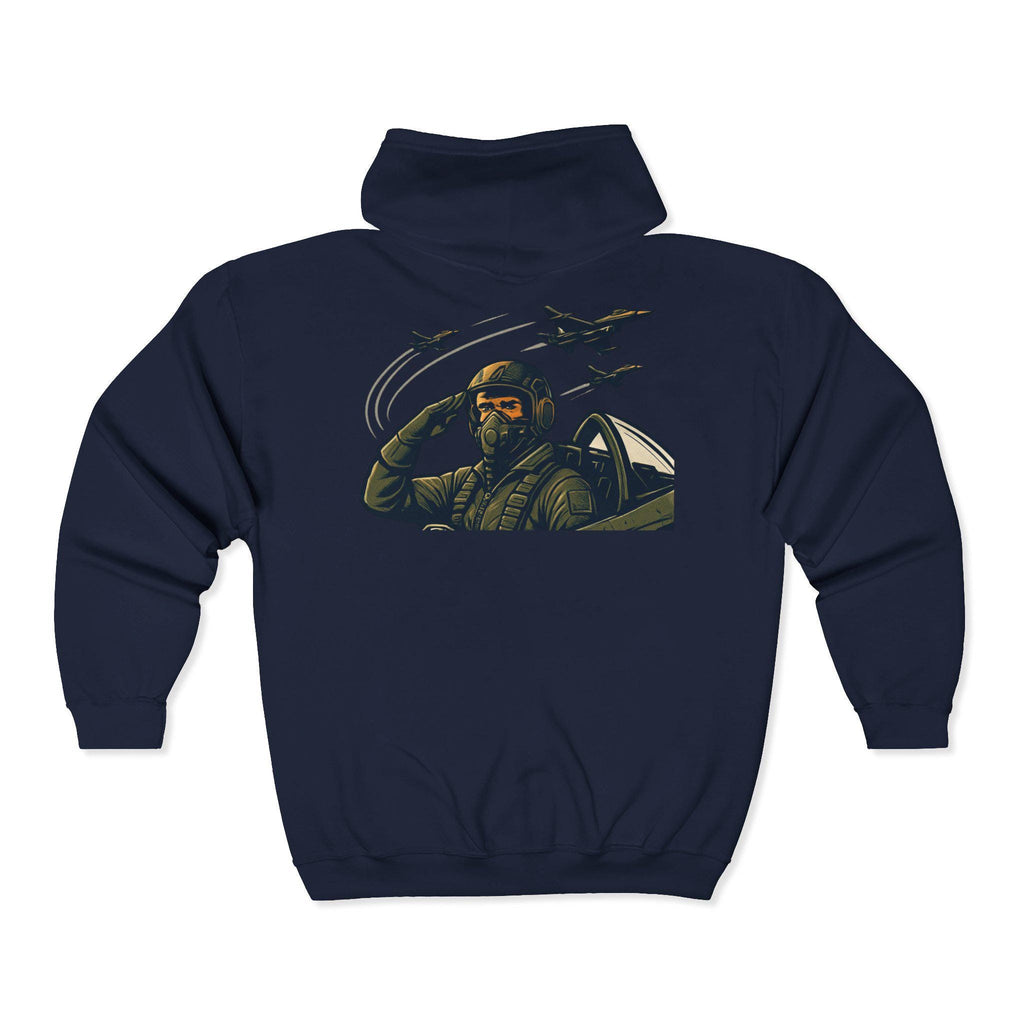 Cotton Born to Fly Hooded Sweatshirt Everyday Fashion for Aviation Lovers