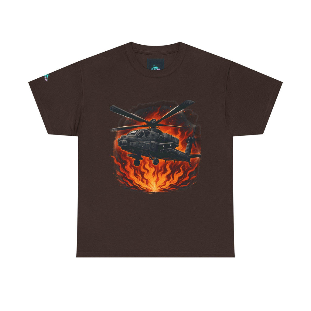 Cotton Helicopter Graphic T-Shirt Unisex Casual wear