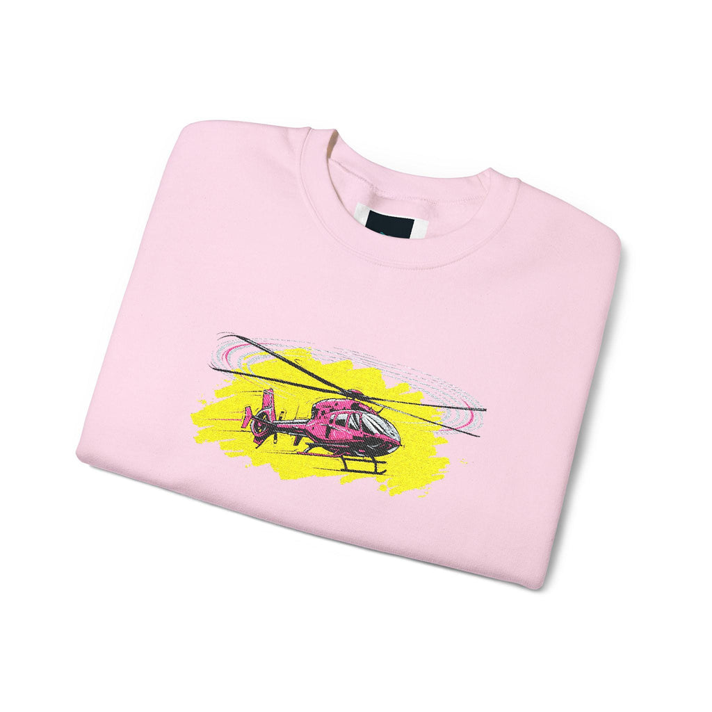 Helicopter Design Sweatshirt | Casual Outdoor Trendy