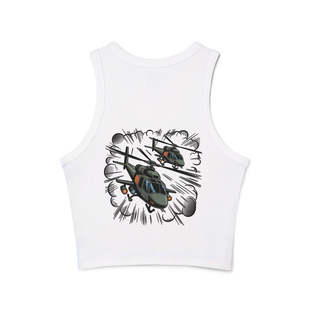 Fly High Dream Higher tank top | Vintage clouds graphic