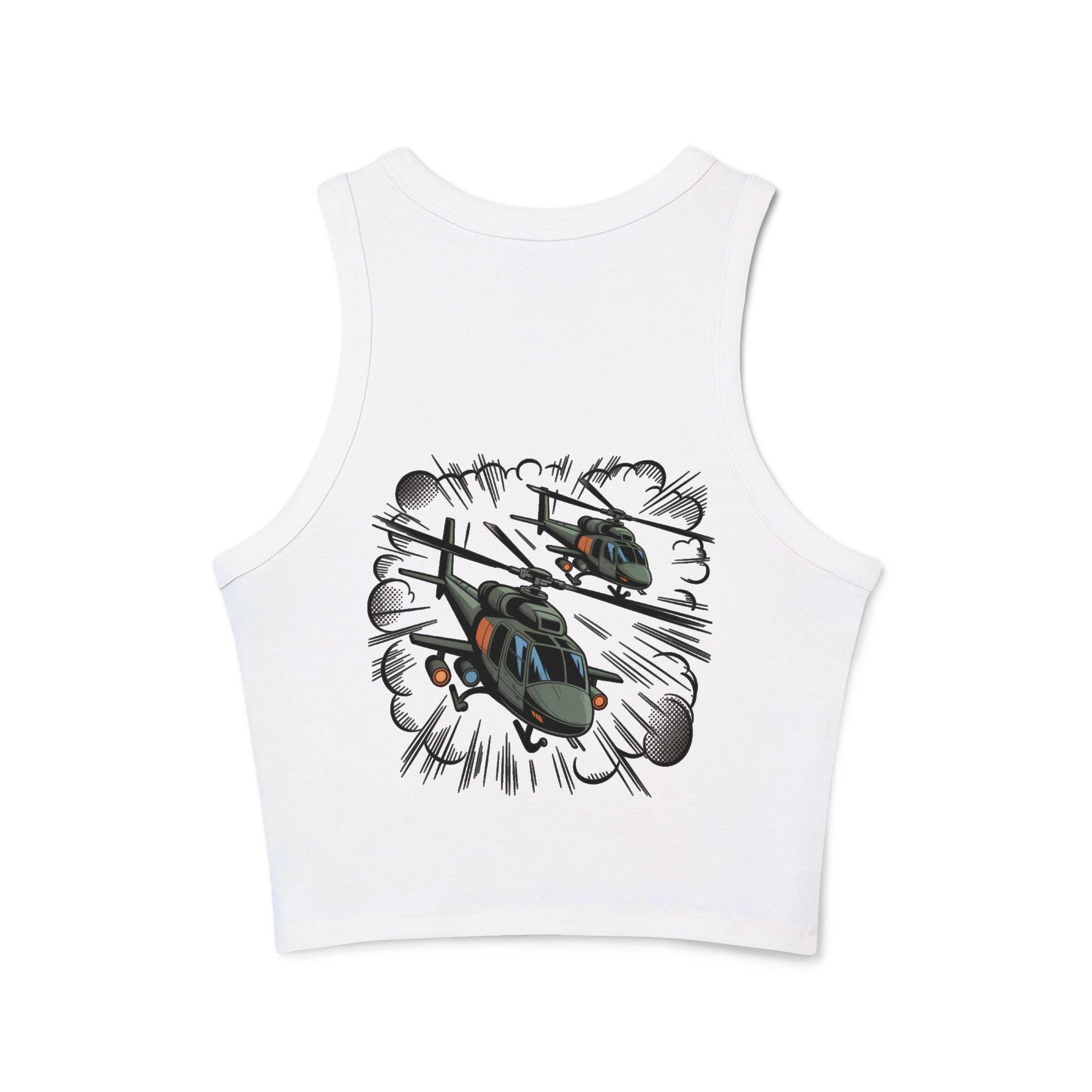 Fly High Dream Higher tank top | Vintage clouds graphic
