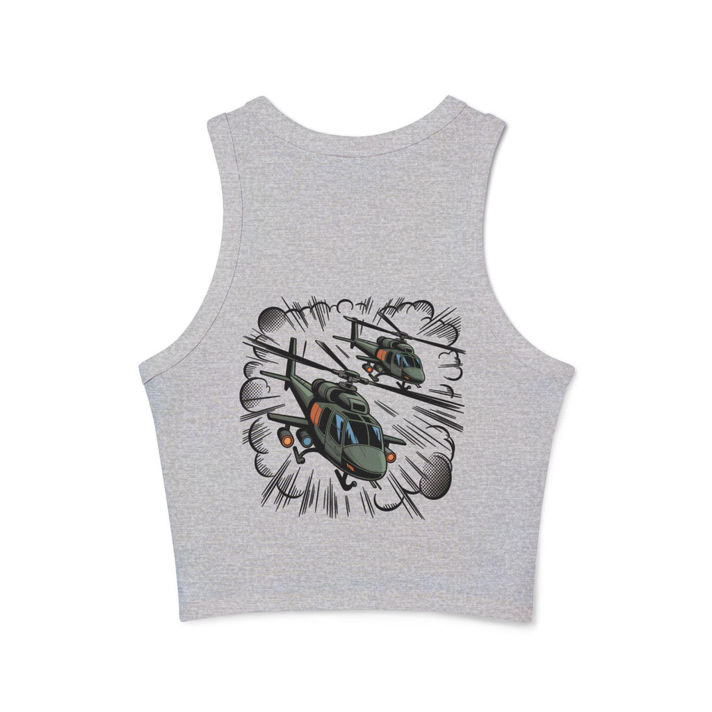 Fly High Dream Higher tank top | Vintage clouds graphic