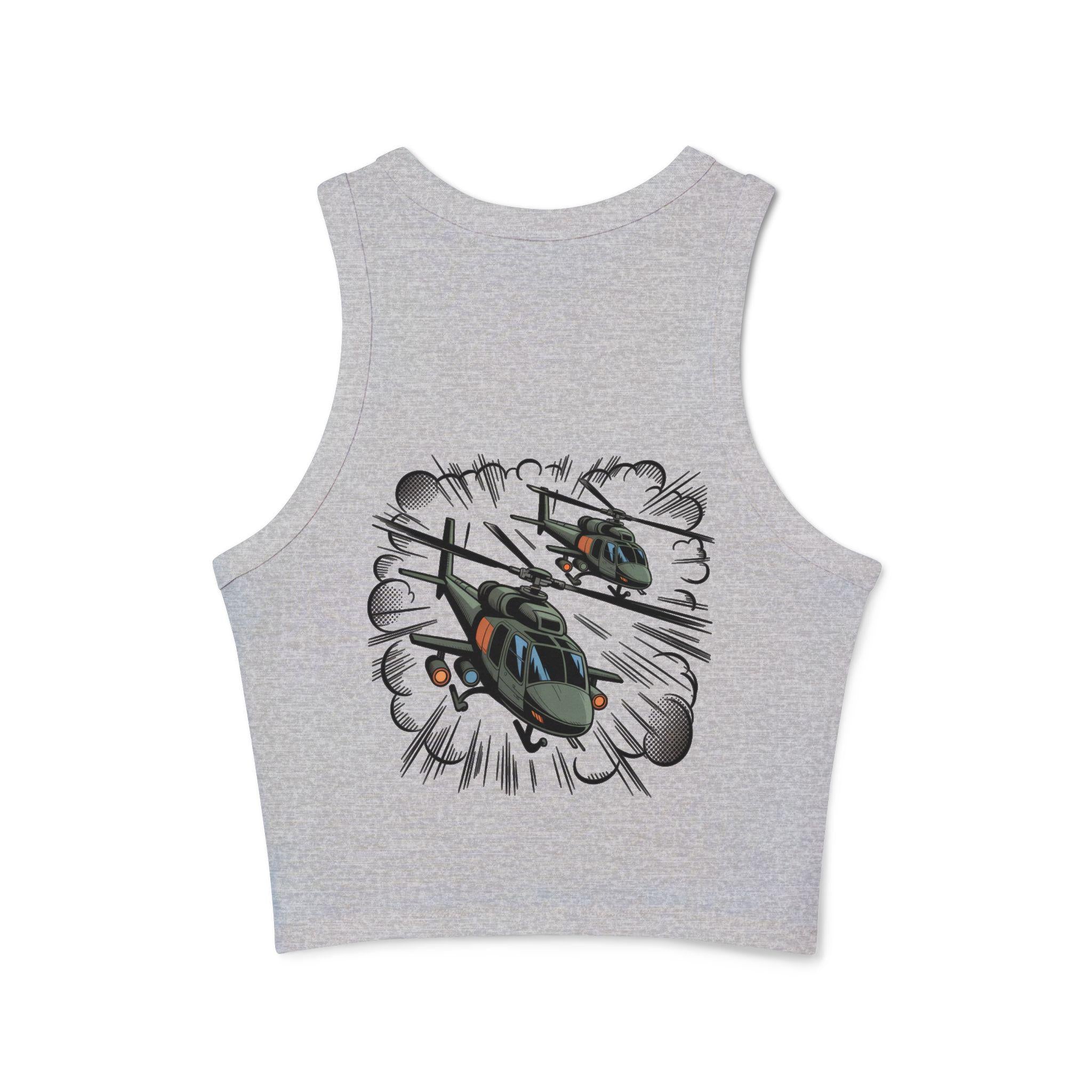 Fly High Dream Higher tank top | Vintage clouds graphic