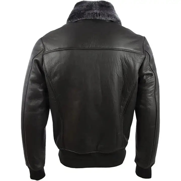 Mens Sheep Leather Aviator Jacket