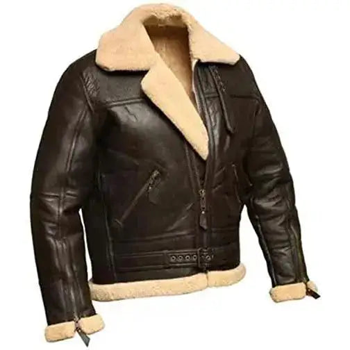 Mens Shearling Aviator Jacket