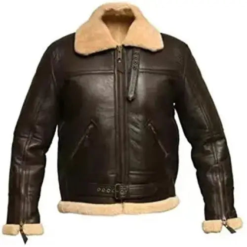 Mens Shearling Aviator Jacket