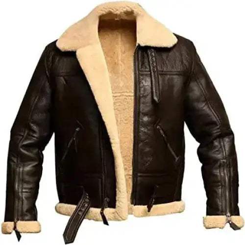 Mens Shearling Aviator Jacket