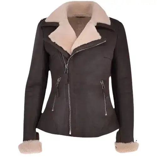 Women’s Luxury Shearling Aviator Jacket